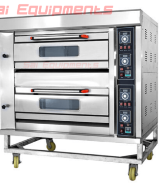 Double Deck Gas oven 4 Tray